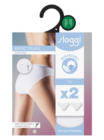 Sloggi 2-delige set: slips wit