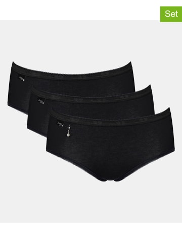 Sloggi 3er-Set: Pantys in Schwarz