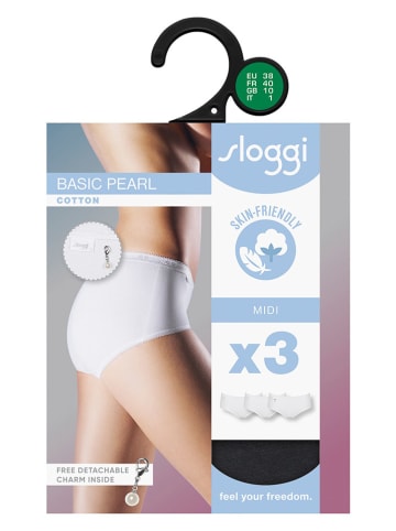 Sloggi 3er-Set: Pantys in Schwarz