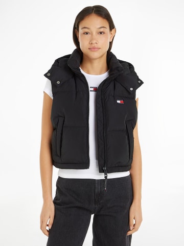TOMMY JEANS Weste in Schwarz