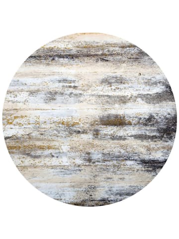 Mioli Kurzflor-Teppich in Creme/ Grau