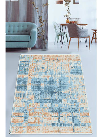 Mioli Kurzflor-Teppich "Decubitus" in Creme/ Blau