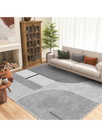 Mioli Kurzflor-Teppich "Infkece" in Grau