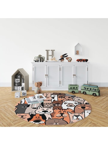 Mioli Kurzflor-Teppich "Woopamuk" in Orange/ Beige/ Hellbraun