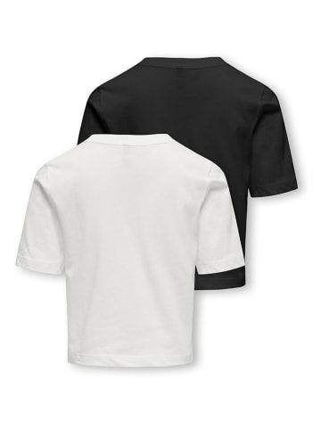 KIDS ONLY 2-delige set: shirts zwart/wit