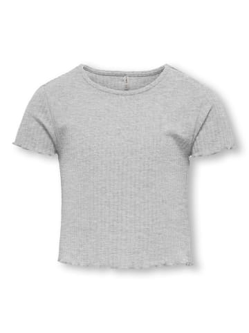 KIDS ONLY Shirt in Grün/ Grau