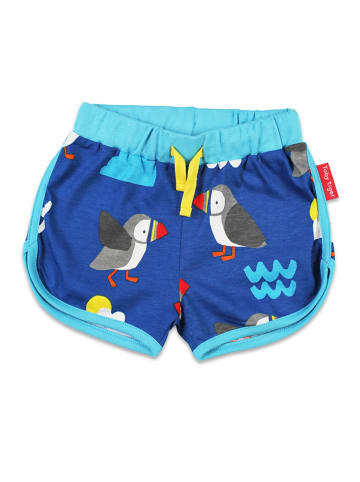 Toby Tiger Szorty "Puffin" w kolorze niebieskim ze wzorem