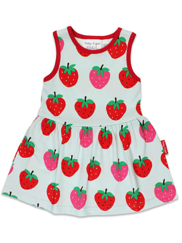 Toby Tiger Sukienka "Strawberry" w kolorze biało-czerwonym