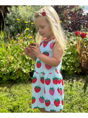 Toby Tiger Sukienka "Strawberry" w kolorze biało-czerwonym