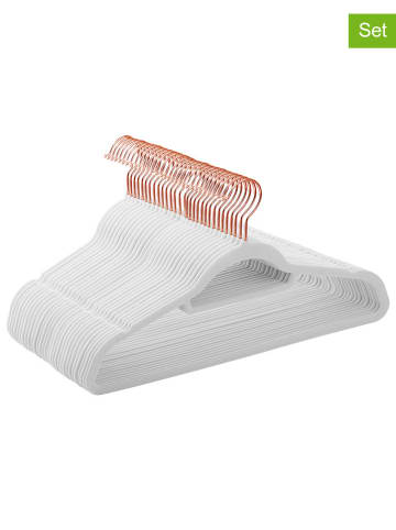 Songmics Wieszaki (30 szt.) w kolorze różowozłoto-białym na ubrania - 43,5 x 22,5 cm