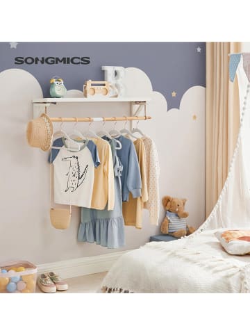 Songmics 50-delige set: kinderkledinghangers wit/roségoudkleurig - (B)30 x (H)20,5 cm