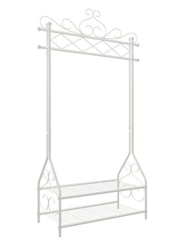 Songmics Kleiderständer in Weiß - (B)92 x (H)173 x (T)41 cm