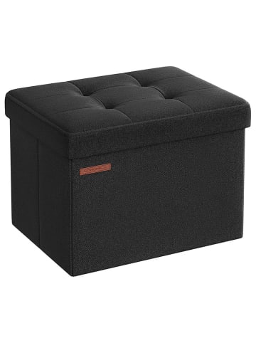 Songmics Aufbewahrungshocker in Schwarz - (B)41 x (H)31 x (T)31 cm