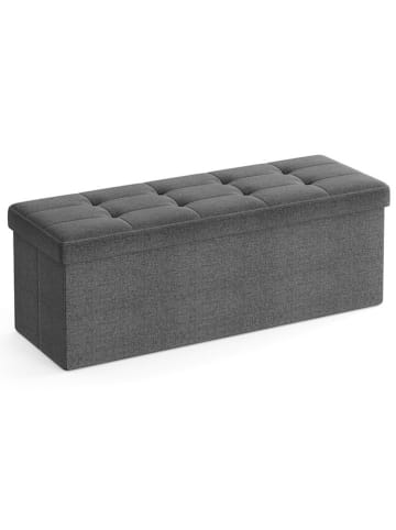 Songmics Opbergbank grijs - (B)110 x (H)38 x (D)38 cm