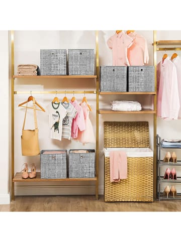 Songmics 6er-Set: Aufbewahrungsboxen in Grau - (B)30 x (H)30 x (T)30 cm