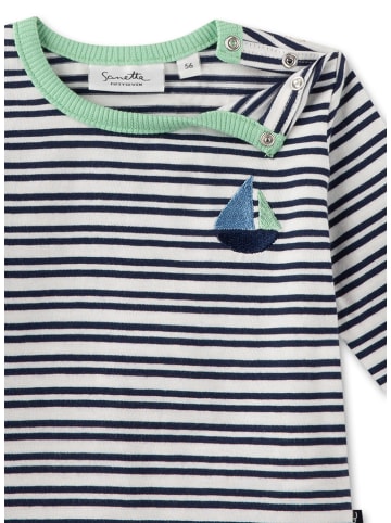 Sanetta Kidswear Longsleeve crème/donkerblauw