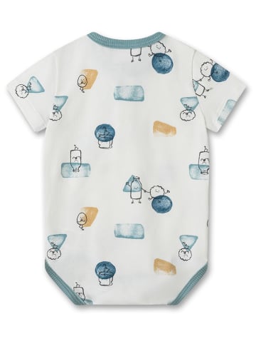 Sanetta Kidswear Body w kolorze kremowo-niebieskim