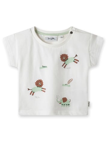 Sanetta Kidswear Koszulka w kolorze białym ze wzorem