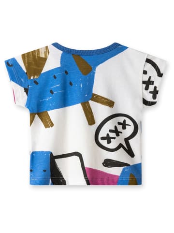 Sanetta Kidswear Koszulka w kolorze białym ze wzorem