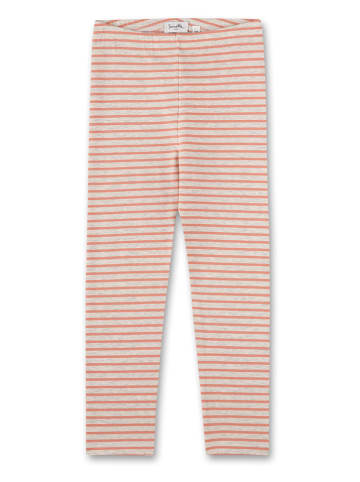 Sanetta Kidswear Leggins grijs/oranje