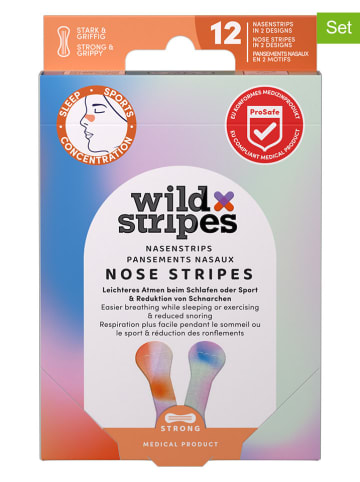 Wild Stripes 4er-Set: Nasenstrips "Wild Stripes Nose Patches Sunrise" in Bunt - je 12 Stück