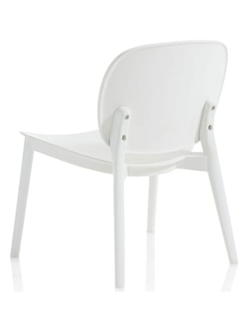 TFT Home Stoel "Mahon" wit - (B)58 x (H)71 x (D)48,5 cm