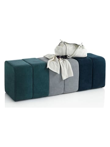 TFT Home Bank "Matilde" in Dunkelgrün - (B)120 x (H)40 x (T)40 cm