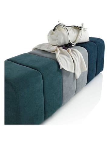 TFT Home Bank "Matilde" in Dunkelgrün - (B)120 x (H)40 x (T)40 cm