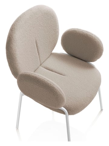 TFT Home Sessel "Pei" in Beige - (B)66 x (H)92 x (T)55 cm