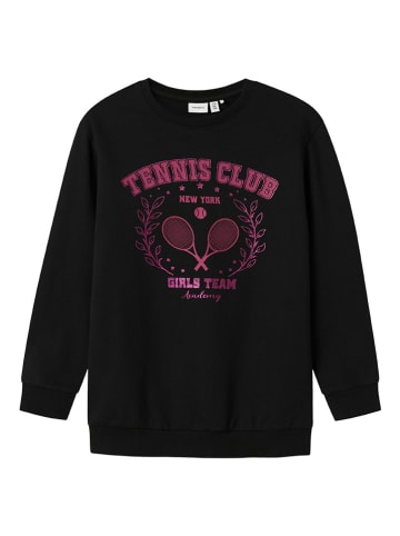 name it Sweatshirt "Barria" in Schwarz/ Pink