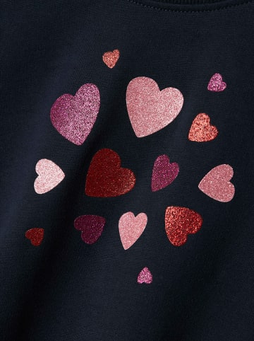 name it Sweatshirt "Biliva" in Dunkelblau/ Pink