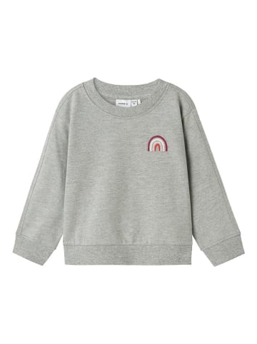 name it Bluza "Biliva" w kolorze szarym ze wzorem