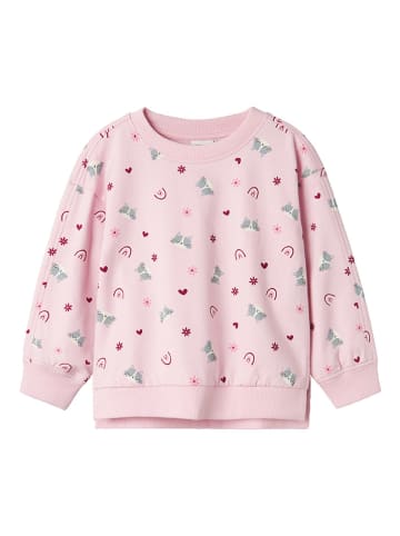 name it Bluza "Biliva" w kolorze jasnoróżowym ze wzorem
