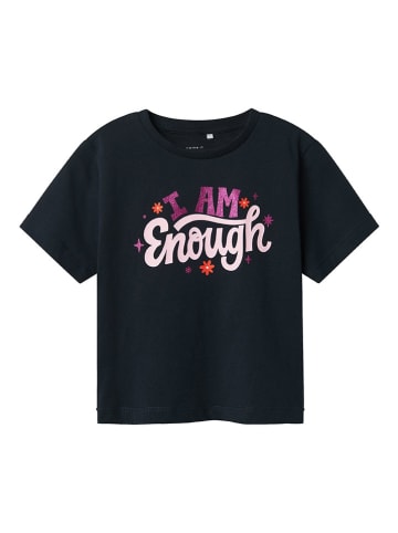 name it Shirt "Betria" in Schwarz/ Pink