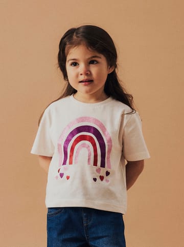 name it Shirt "Betria" crème/roze