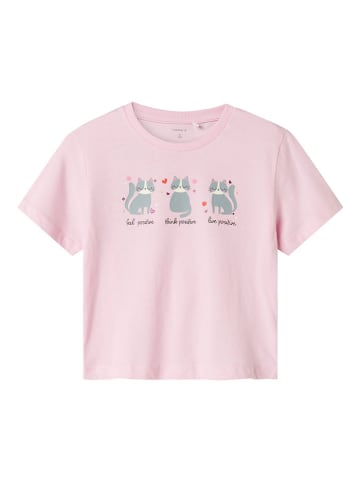 name it Shirt "Betria" in Rosa/ Grau