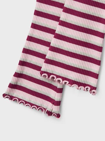 name it Legginsy "Balisa" w kolorze jasnoróżowo-ciemnofioletowym