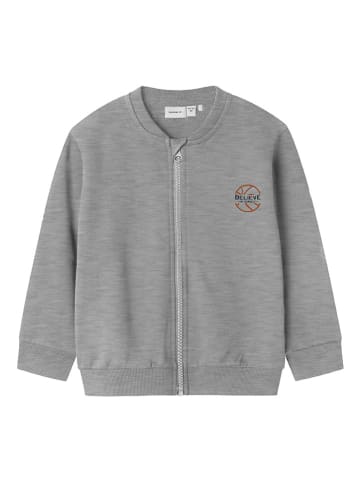 name it Sweatjacke "Bertillo" in Grau in Grau