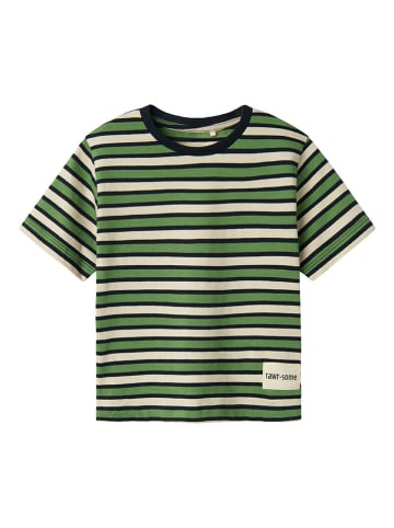 name it Shirt "Belando" in Grün/ Creme