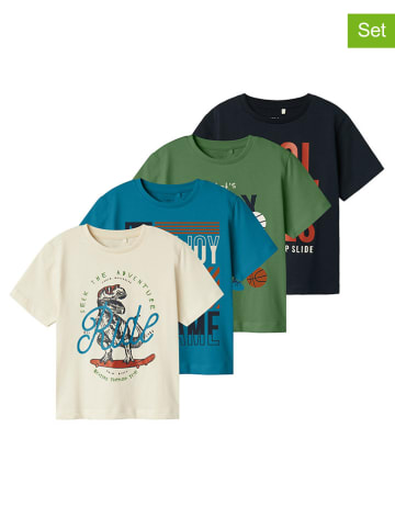 name it 4-delige set: shirts "Bennibo" meerkleurig