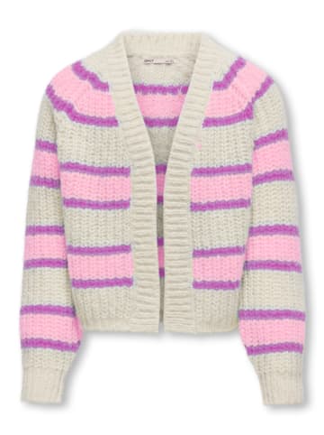 KIDS ONLY Cardigan in Rosa/ Creme