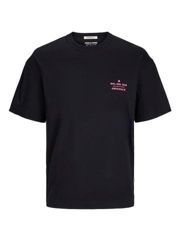 JACK & JONES Junior Koszulka "Mykonos" w kolorze czarnym