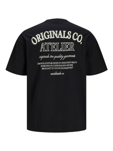 JACK & JONES Junior Koszulka "Santorini" w kolorze czarnym
