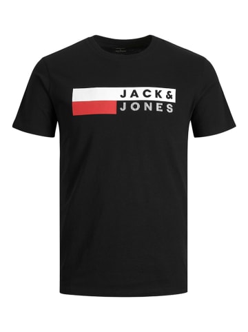 JACK & JONES Junior Koszulka "Corp" w kolorze czarnym