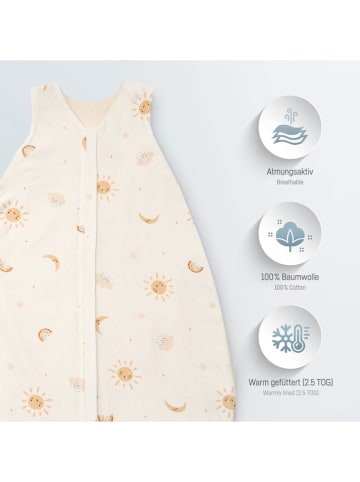 Julius Zöllner Babyschlafsack "Happy Sun" in Creme