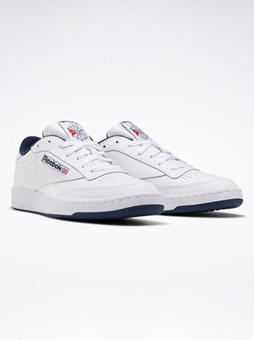 Reebok Leren sneakers "Club C 85" wit/donkerblauw