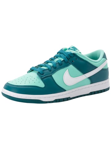 Nike Leder-Sneakers "Dunk Low" in Türkis