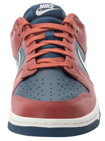 Nike Leren sneakers "Dunk Low" rood/donkerblauw