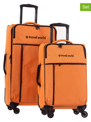 Travel World 2er-Set: Reisetasche in Orange