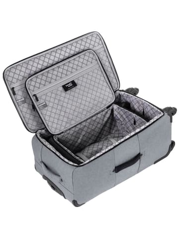 Travel World 2-delige set: reistas zilverkleurig